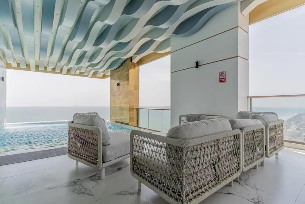 Sea View 5 Star Facilities Luxury Stay At Pattaya Bãi biển Jomtien Ngoại thất bức ảnh